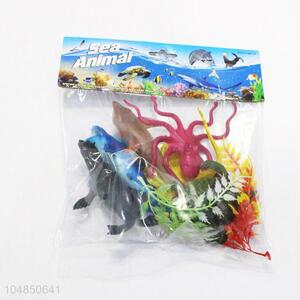 Factory sales plastic sea animals 6pcs