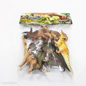 High grade custom plastic dinosaur model toy 6pcs