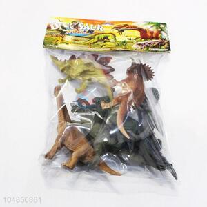 Cheap professional plastic dinosaur model toy 6pcs