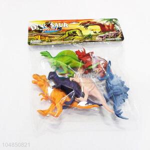 Latest design plastic dinosaur model toy 6pcs