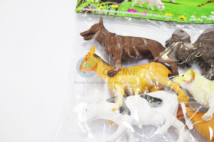 Factory sales plastic farm animals 6pcs