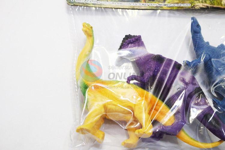 Wholesale custom plastic dinosaur model toy 3pcs