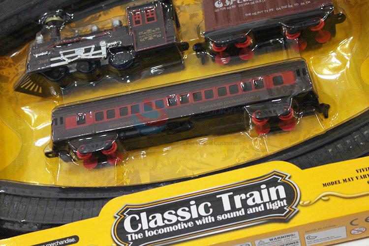 Promotional custom kids electric train track toy