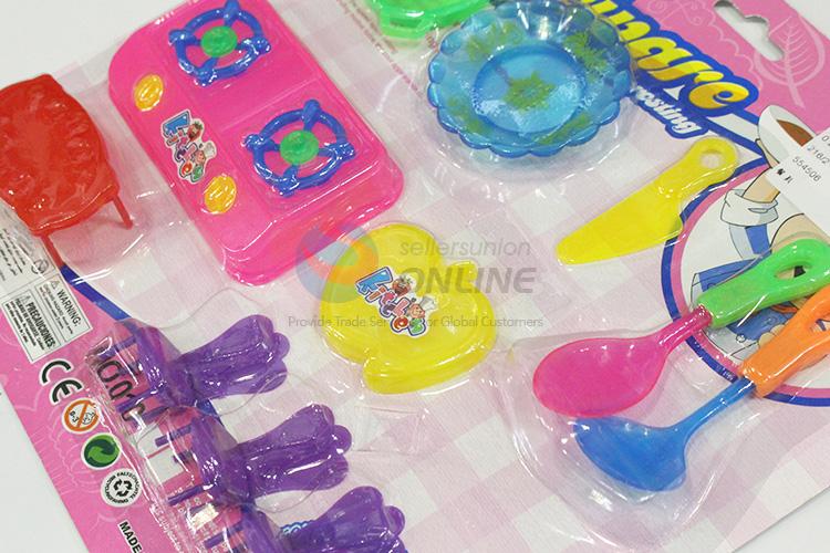 Factory promotional plastic kitchenware set toy