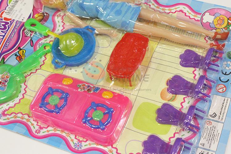 Factory supply plastic kitchenware set toy