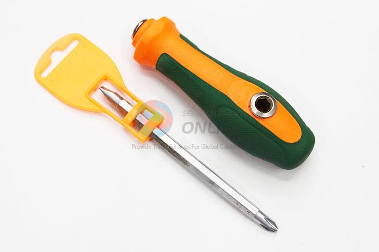 Repair Hand Tools Plastic Handle Triple-purpose Screwdriver with Protective Cover