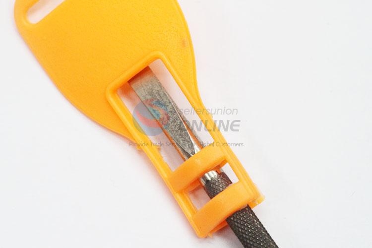 Steel Slotted Screwdriver with Protective Cover Plastic Handle Screwdriver