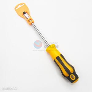 Factory Direct Plastic Handle Slottted Screwdriver with Protective Cover
