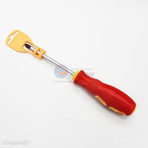 Red Color Screwdriver Plastic Handle Magnetic Steel Cross Screwdriver