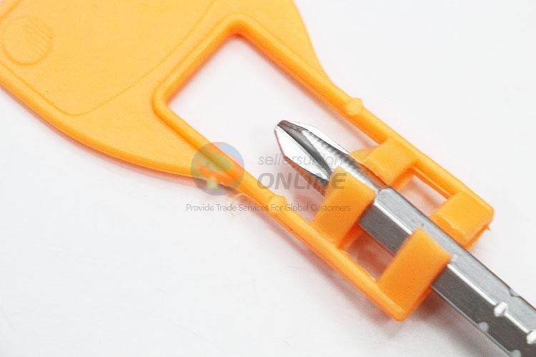 China Factory Plastic Handle Retractable Dual-purpose Screwdrivers with Protective Cover