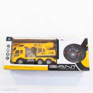 Wholesale Cool Style Yellow Color Remote Control Engineering Vehicle Model Toys