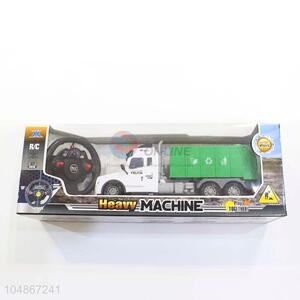 Utility And Durable White Color Remote Control Engineering Vehicle Model Toys