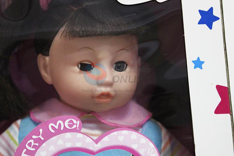 Cheap wholesale girl doll toy with sound