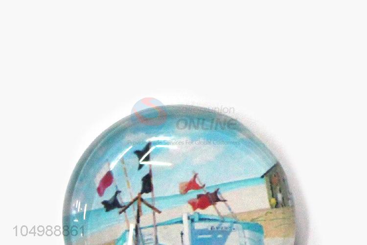 China OEM round epoxy resin fridge/refrigerator magnet