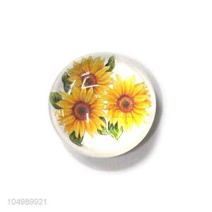 Most popular home deco round epoxy fridge magnet