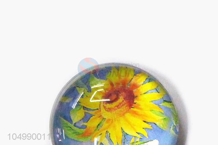 Factory wholesale home deco round epoxy fridge magnet