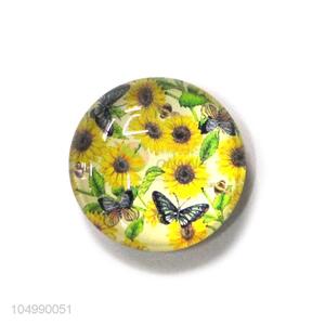 Best selling home deco round epoxy fridge magnet