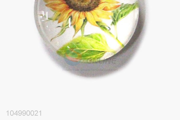 Top manufacturer home deco round epoxy fridge magnet