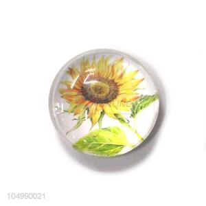 Top manufacturer home deco round epoxy fridge magnet