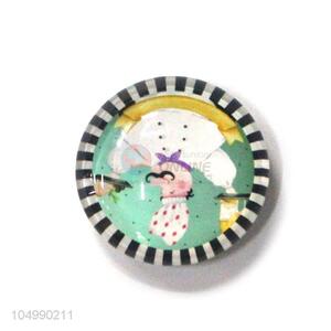 Top sale home deco round epoxy fridge magnet