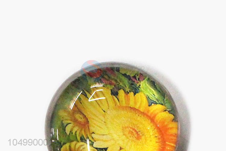 High sales home deco round epoxy fridge magnet