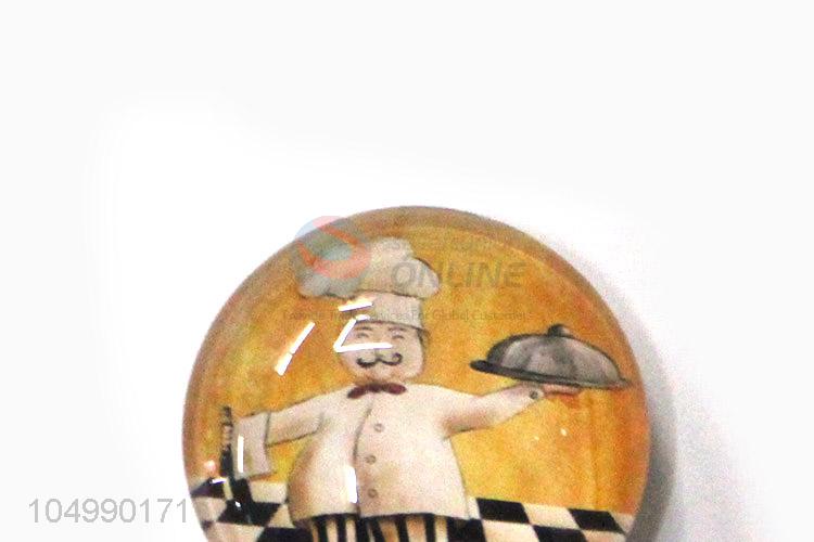 Promotional home deco round epoxy fridge magnet