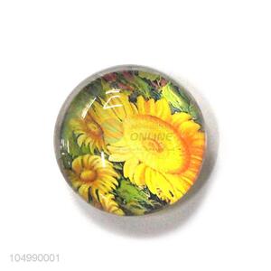 High sales home deco round epoxy fridge magnet