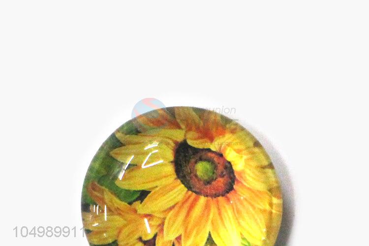 Direct factory home deco round epoxy fridge magnet