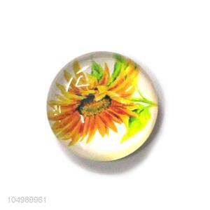 Customized wholesale home deco round epoxy fridge magnet