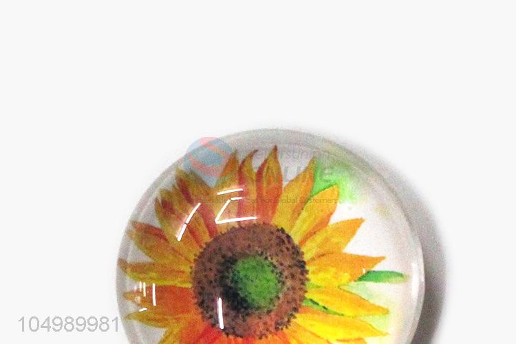 Cheap wholesale home deco round epoxy fridge magnet