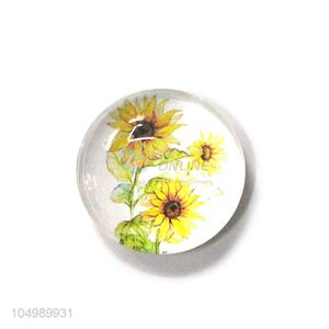 China OEM home deco round epoxy fridge magnet