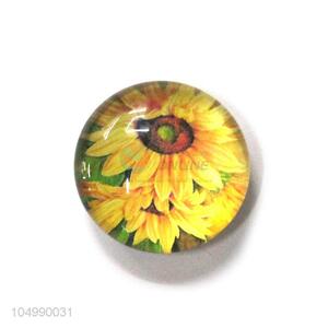 Wholesale custom home deco round epoxy fridge magnet