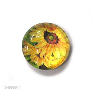 Direct factory home deco round epoxy fridge magnet