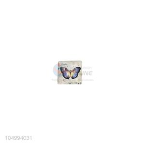 Top sale square butterfly pattern epoxy fridge magnet