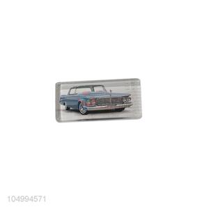 Wholesale cheap rectangle car epoxy fridge magnet