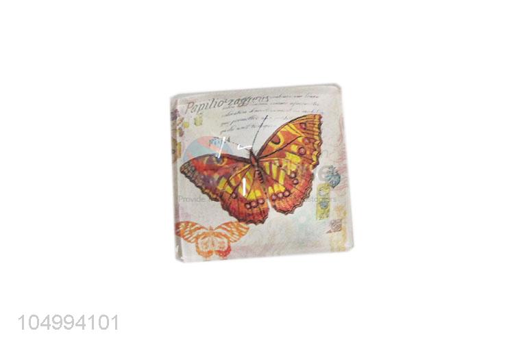 Factory OEM square butterfly pattern epoxy fridge magnet