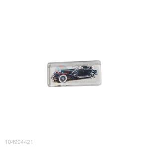 Nice custom cheap rectangle car epoxy fridge magnet