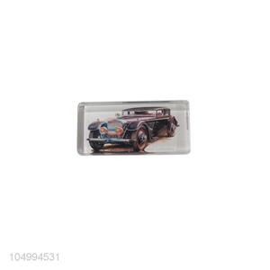 Resonable price rectangle car epoxy fridge magnet