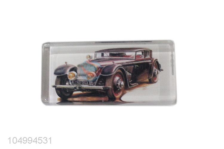 Resonable price rectangle car epoxy fridge magnet