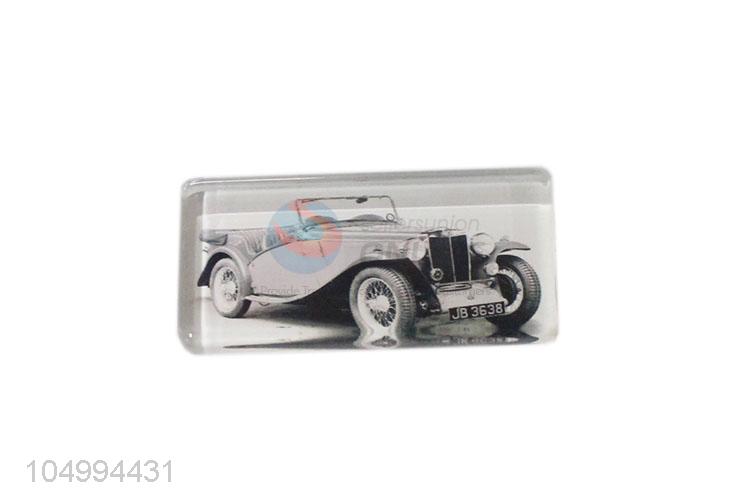 Promotional rectangle car epoxy fridge magnet