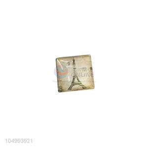 New arrival square tower pattern epoxy fridge magnet