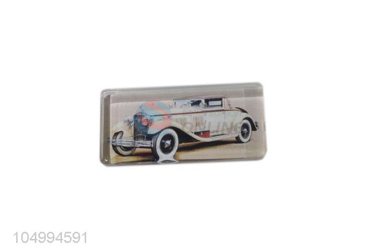 Factory sales rectangle car epoxy fridge magnet