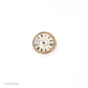 Wholesale new style round clock pattern epoxy fridge magnet