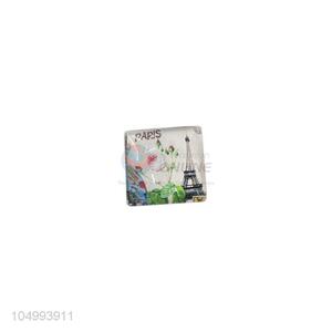 Recent design square tower pattern epoxy fridge magnet