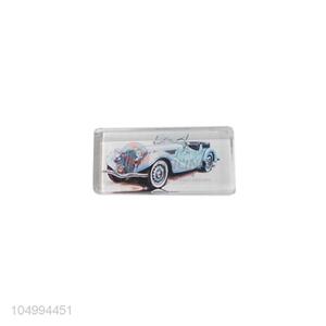 Bottom price rectangle car epoxy fridge magnet