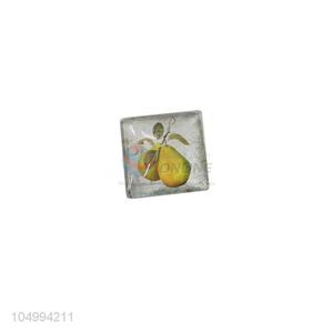 Direct factory square fruit pattern epoxy fridge magnet