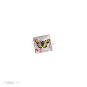 Manufacturer directly supply square butterfly pattern epoxy fridge magnet