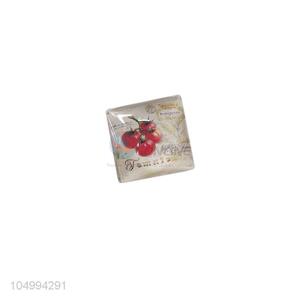 Bottom price square fruit pattern epoxy fridge magnet