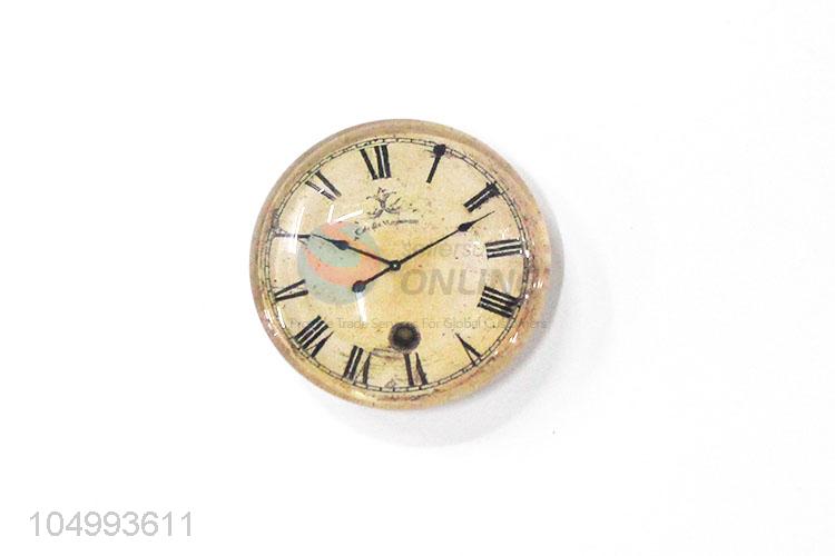 Good quality round clock pattern epoxy fridge magnet