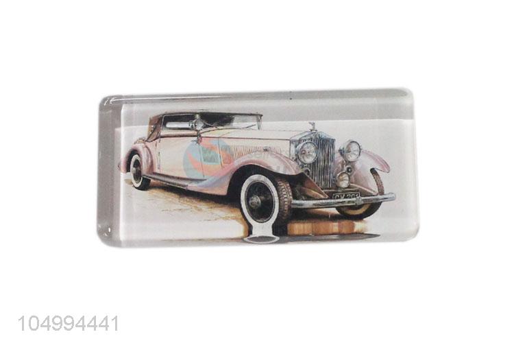 Most popular cheap rectangle car epoxy fridge magnet